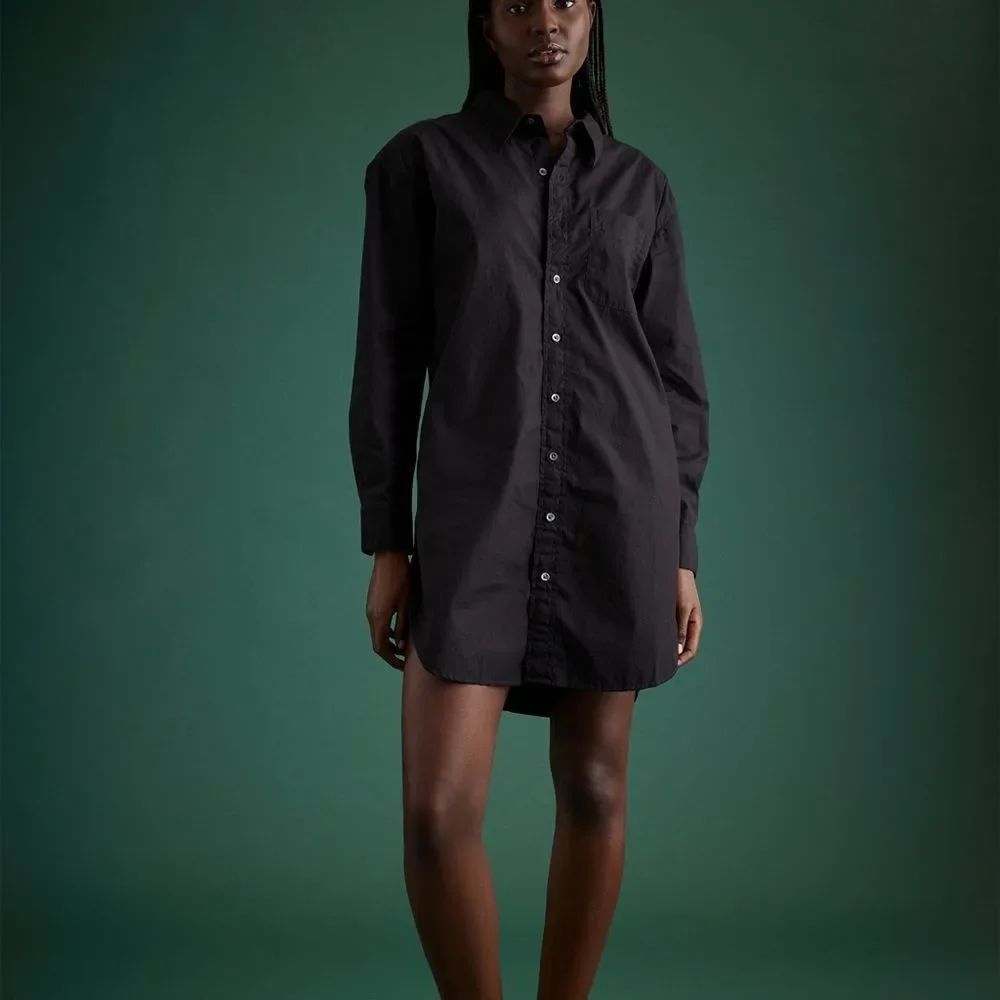AE77 - Premium Poplin Shirt Dress